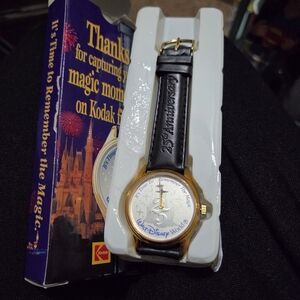 Vintage Walt Disney World 25th Anniversary watch, manufactured by Eastman Kodak.